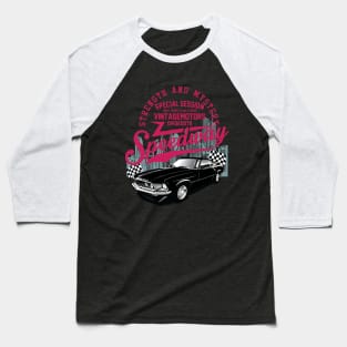 Speedway Classic Car Vintage Motors Baseball T-Shirt